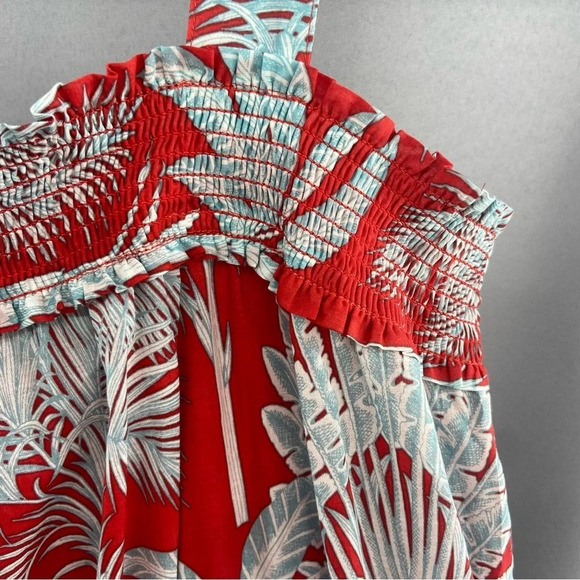 NWT Talbots Oasis Palm Fit and Flare Voile Dress Size 12 - Picture 5 of 11